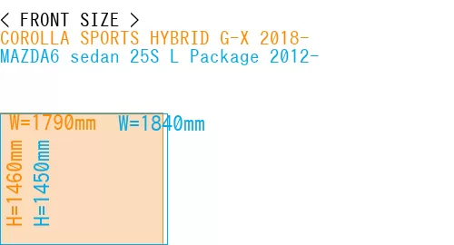 #COROLLA SPORTS HYBRID G-X 2018- + MAZDA6 sedan 25S 
L Package 2012-